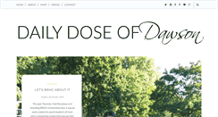 Desktop Screenshot of dailydoseofdawson.com