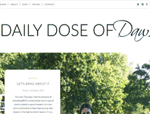 Tablet Screenshot of dailydoseofdawson.com